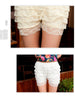 lace ruffle shorts