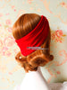 little red crisscross headband