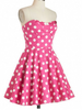 50s polka dots halter dress