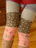 Clearance - flowers patchwork leggings