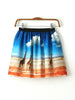 wild African scenery pocket skirt