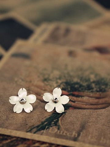 spring garden flower earrings