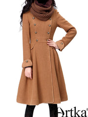 vintage military heroine brown coat