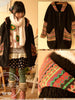 forest tribal hooded sweater coat