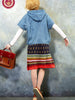 exotic knitted wool skirt