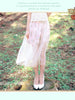 vintage garden sheer double-layered skirt