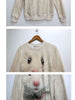 3D animal motifs sweatshirt