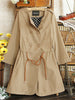 leather rope trench coat