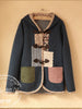 toggle patches hooded coat