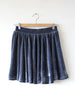 Spring collection - velvet solid color pleated skirt