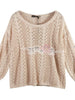 round neck knitted sweater