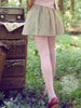 light grey knitted plaid skirt