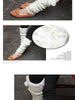 Korean twist winter fur trim ankle warmer