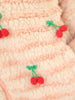 sweet cherries fluffy hooded coat