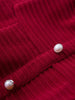pearl buttons vest dress