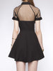 Spring collection - mesh top sweetheart skater dress