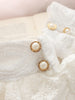 pearl lace bow cuffs