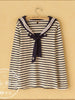 lady sailor striped top