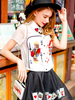 poker cards sheer skirt