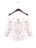 cherry cutie off-the-shoulder top