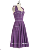 retro polka dots halter dress