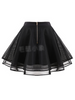 poker cards sheer skirt
