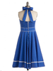 retro polka dots halter dress