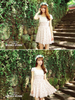 garden floral chiffon dress