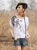 lucky birds Chinese ink shirt
