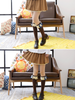 lace hem pleated mini skirt