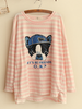 striped bulldog long-sleeve top