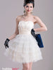 wrapped puffy bow dress