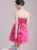 wrapped puffy bow dress