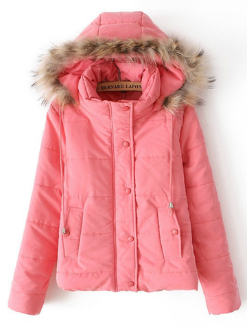 candy color puff jacket