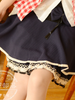bow lace tiered skirt