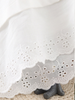 lace crochet long-sleeve cotton shirt