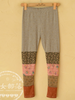 Clearance - flowers patchwork leggings