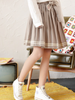 navy striped bow skirt
