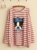 striped bulldog long-sleeve top