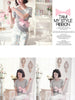 Pastel floral jean legging