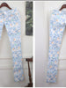 Pastel floral jean legging
