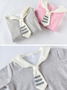 navy collar plush sweatshirt