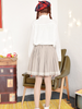 navy striped bow skirt