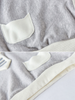 navy collar plush sweatshirt