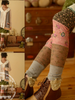 Clearance - flowers patchwork leggings