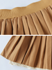 lace hem pleated mini skirt