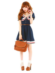 sailor dress in navy