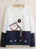 dozing cat sweatshirt