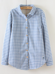 ultra-thickened plush checkered shirt