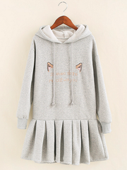 cat ears hoodie dress